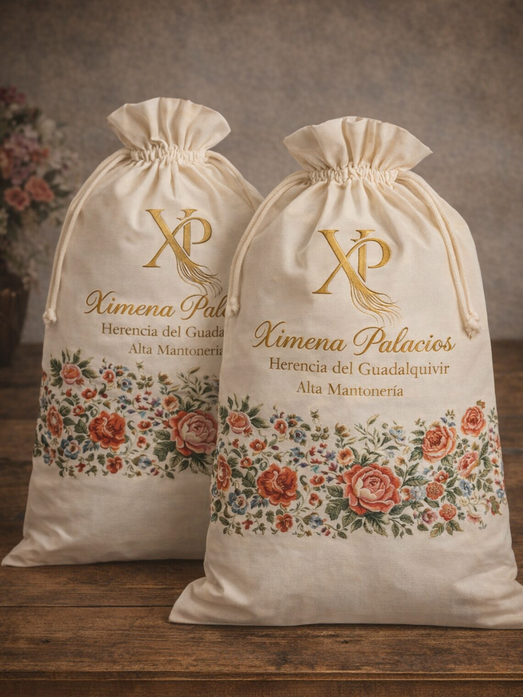 Historia bolsa de lienzo mantones artesanales